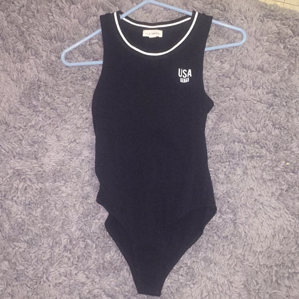 Black USA bodysuit